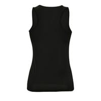 Майка женская Sporty TT Women, черная с логотипом