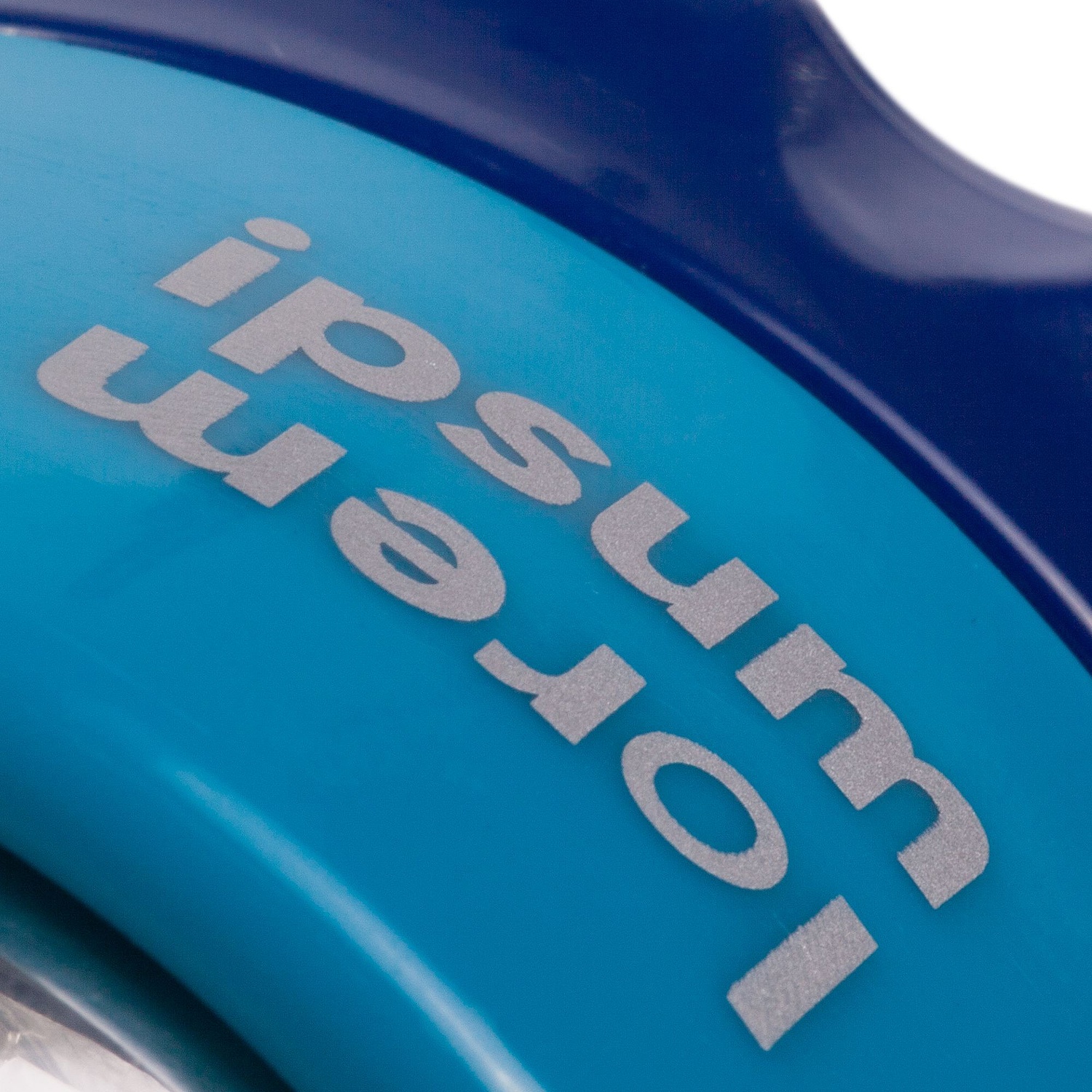 Шариковый ролик-массажер Blobus, синий с голубым с логотипом