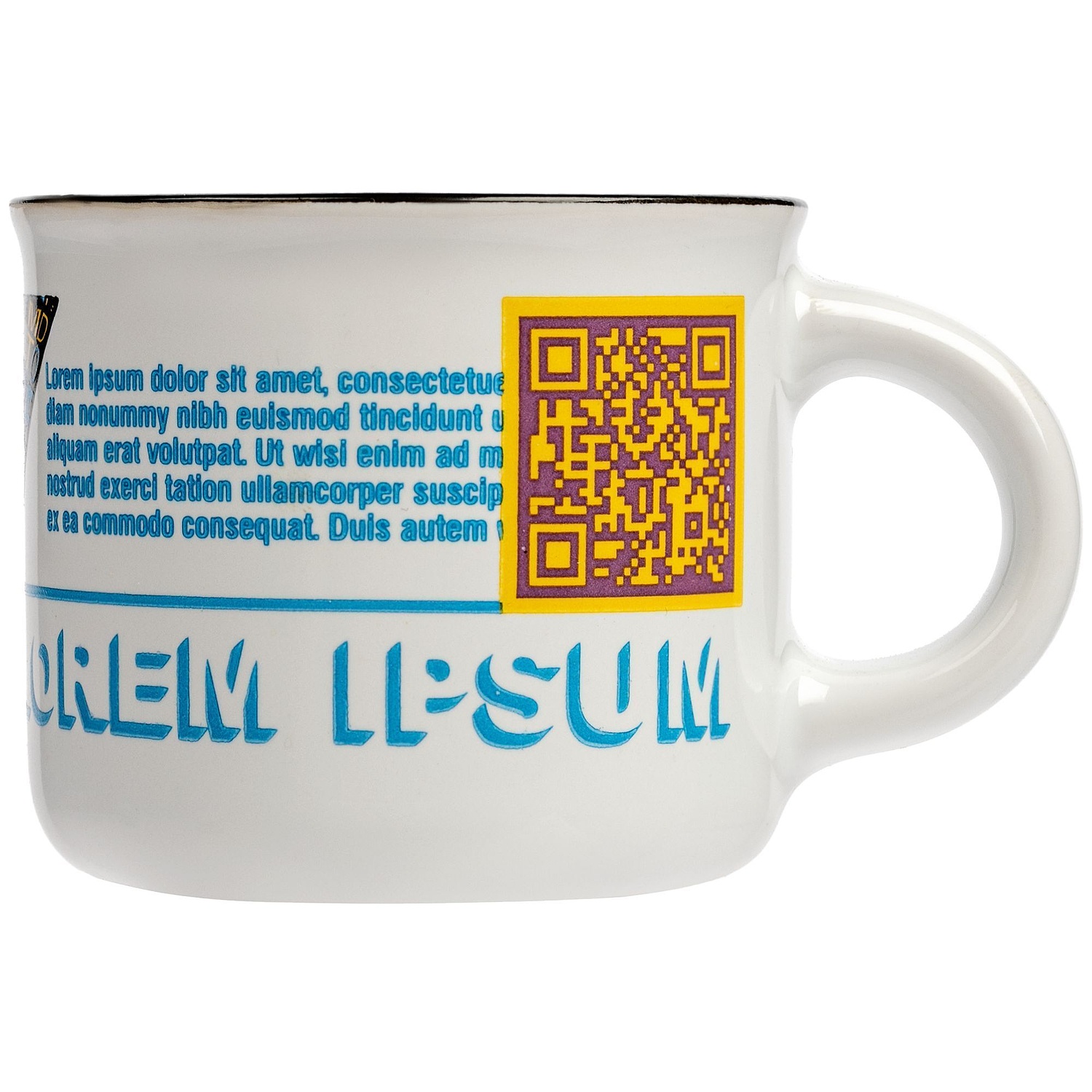 Кружка Dacha, малая, белая с логотипом