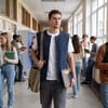 Куртка унисекс Veter, темно-синяя с логотипом