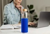 Бутылка для воды Onflow, синяя с логотипом