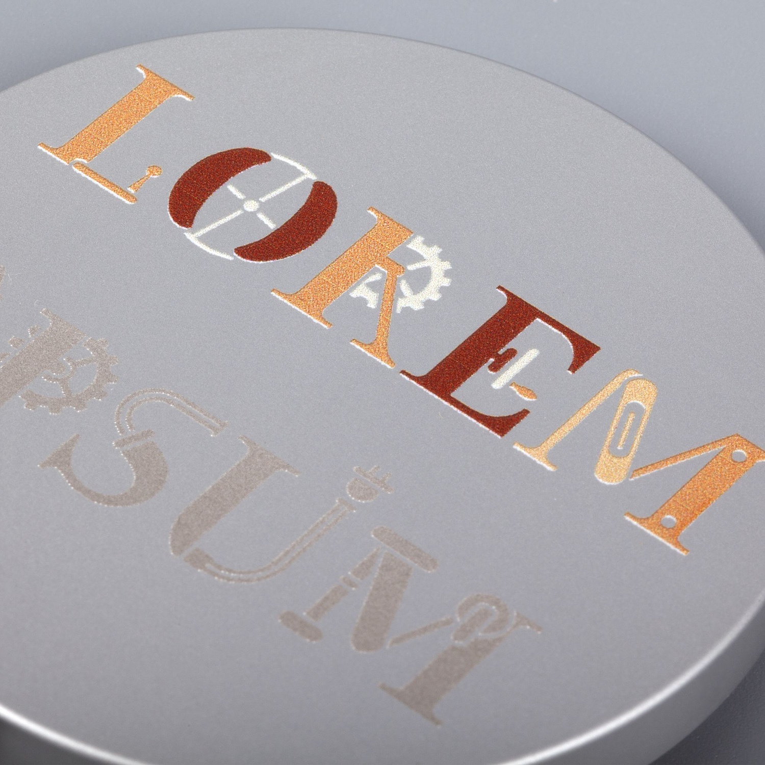 Магнитное зарядное устройство Cooper Rond, 15 Вт, серебристое с логотипом