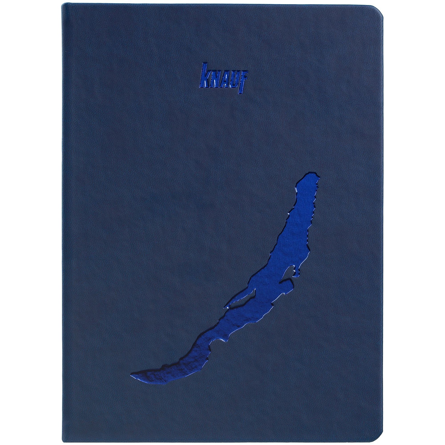 Ежедневник New Latte, недатированный, темно-синий с логотипом