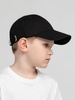 Бейсболка детская Capture Kids, черная с логотипом