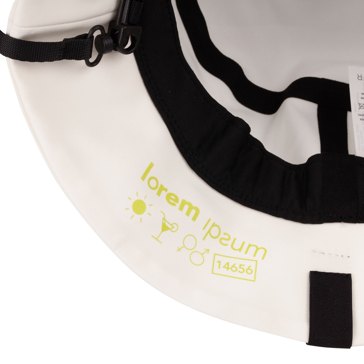 Панама Kosmos, белая с логотипом