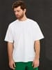 Футболка Oversize Premium, белая с логотипом