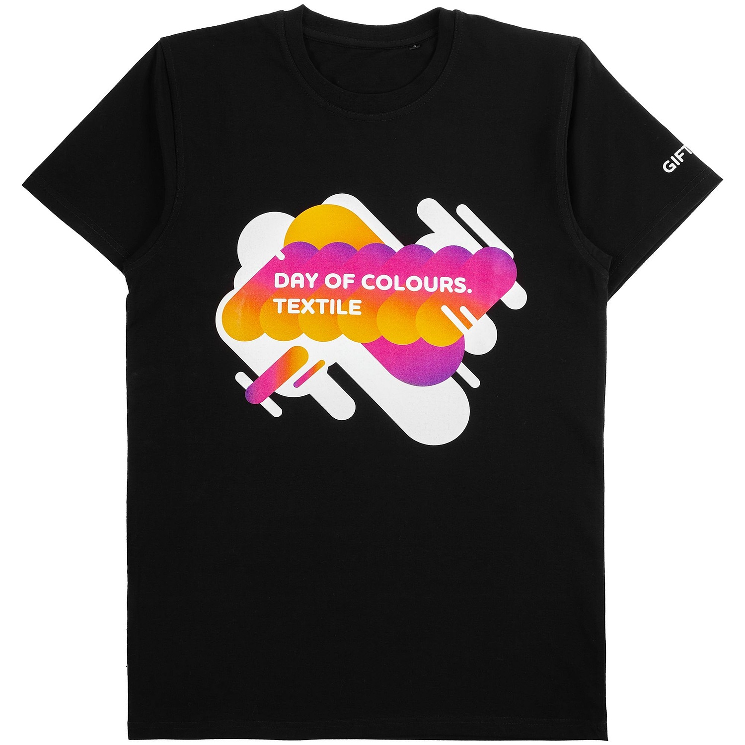 Футболка унисекс T-Bolka 180, черная с логотипом