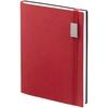 Ежедневник Vivian Metal, недатированный, красный с логотипом