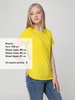 Футболка женская T-bolka Lady, желтая с логотипом