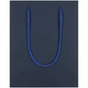 Пакет бумажный Vid S, синий с логотипом