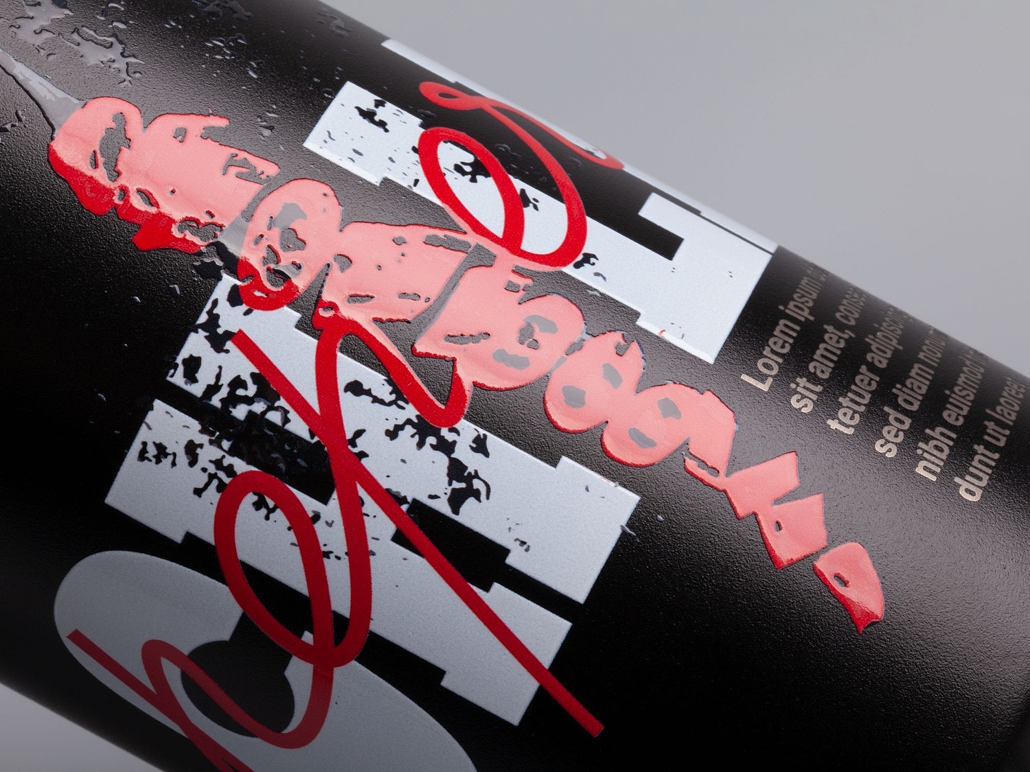 Термостакан Hardproof, черный с логотипом