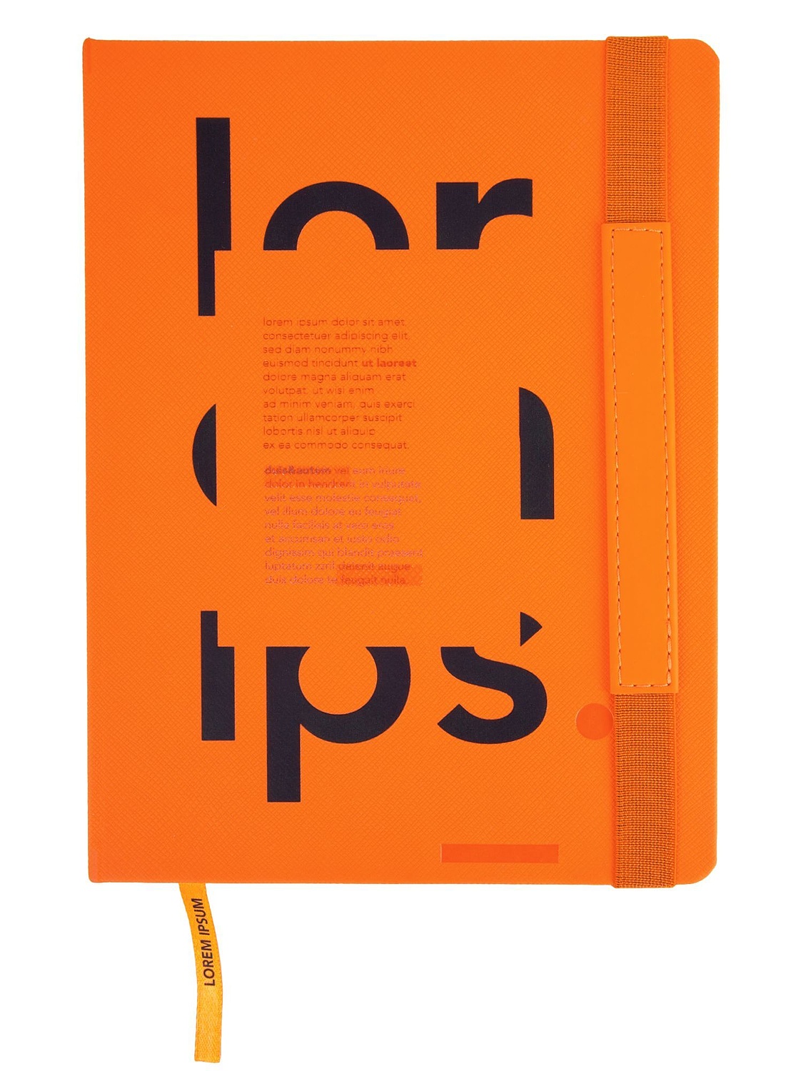 Ежедневник Peel, недатированный, оранжевый с логотипом