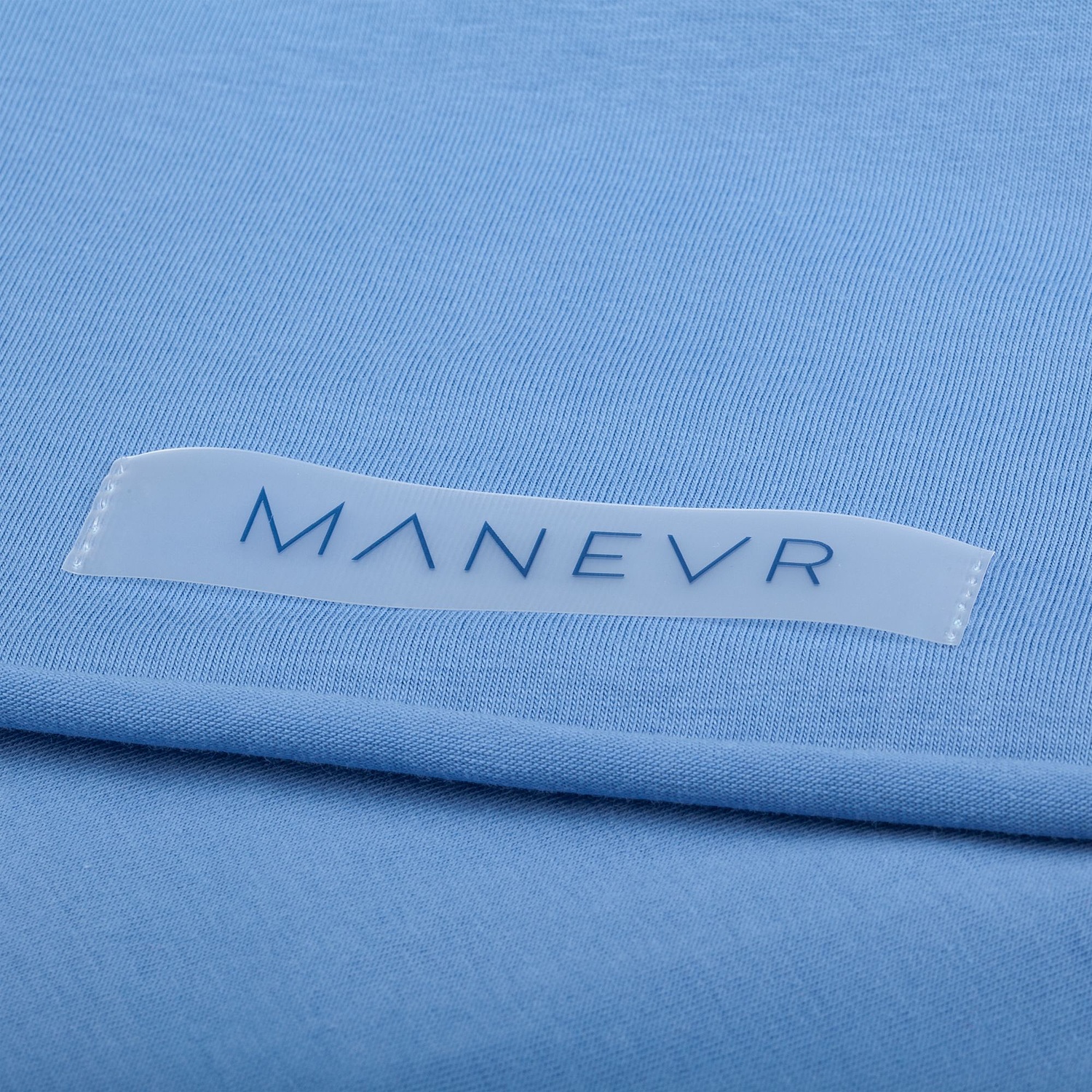 Футболка оверсайз Vozduh 2.0, синяя с логотипом