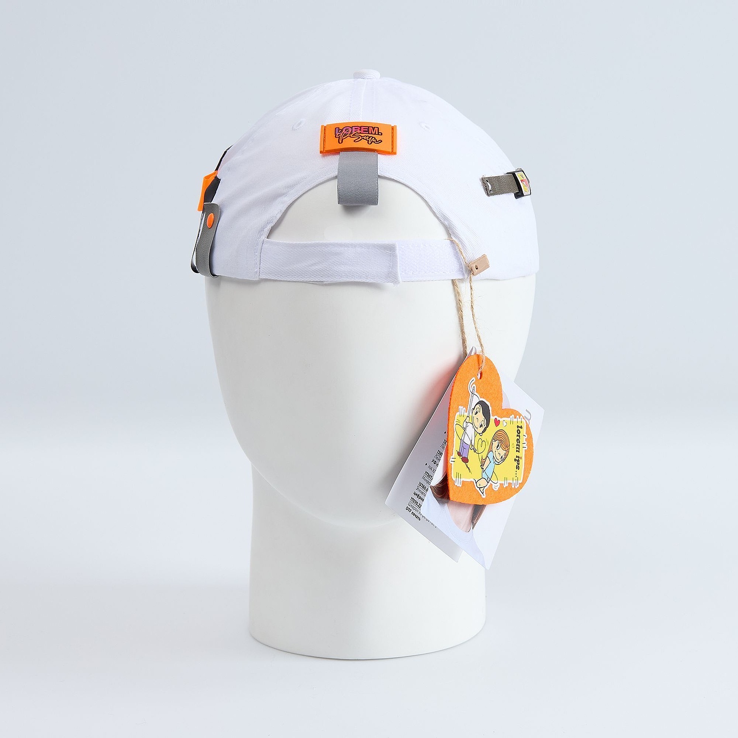 Бейсболка Promo, оранжевая с логотипом