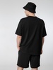 Футболка оверсайз мужская Boxy Men, черная с логотипом