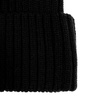 Вязаная шапка с козырьком Peaky, черная с логотипом
