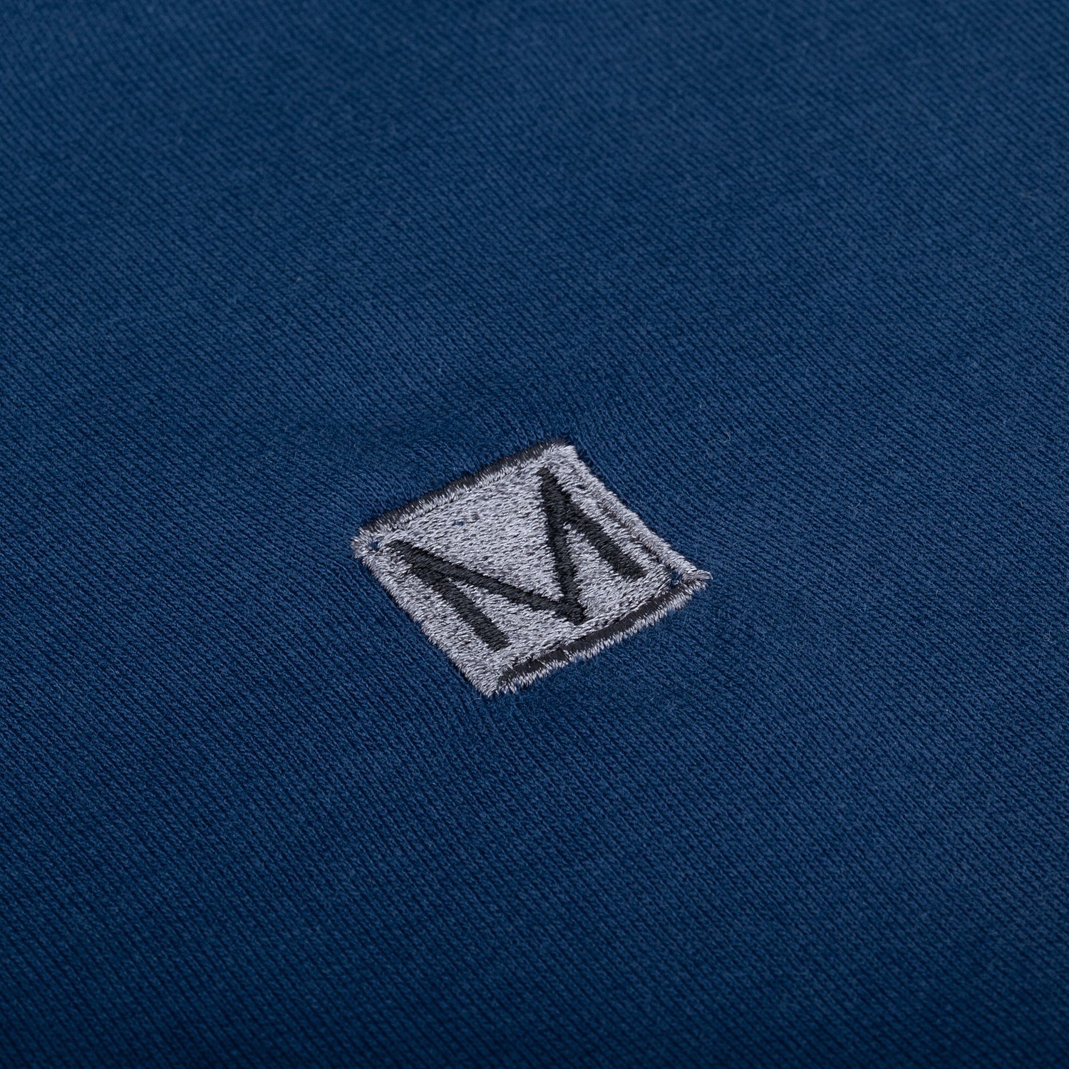 Свитшот унисекс Vozduh, темно-синий с логотипом