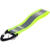 Светоотражающий брелок Flashline, серый с зеленым с логотипом