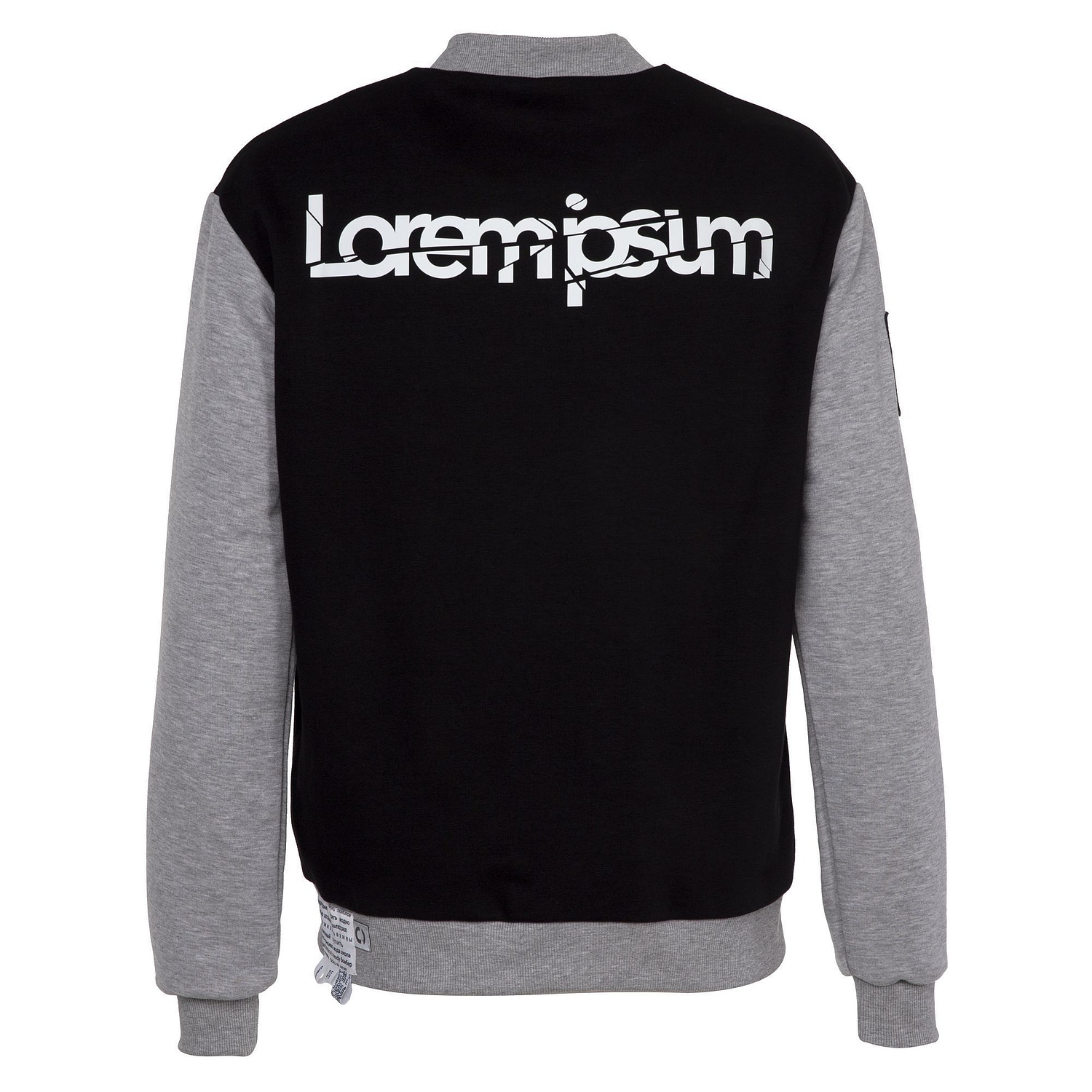 Бомбер College, бордовый с логотипом