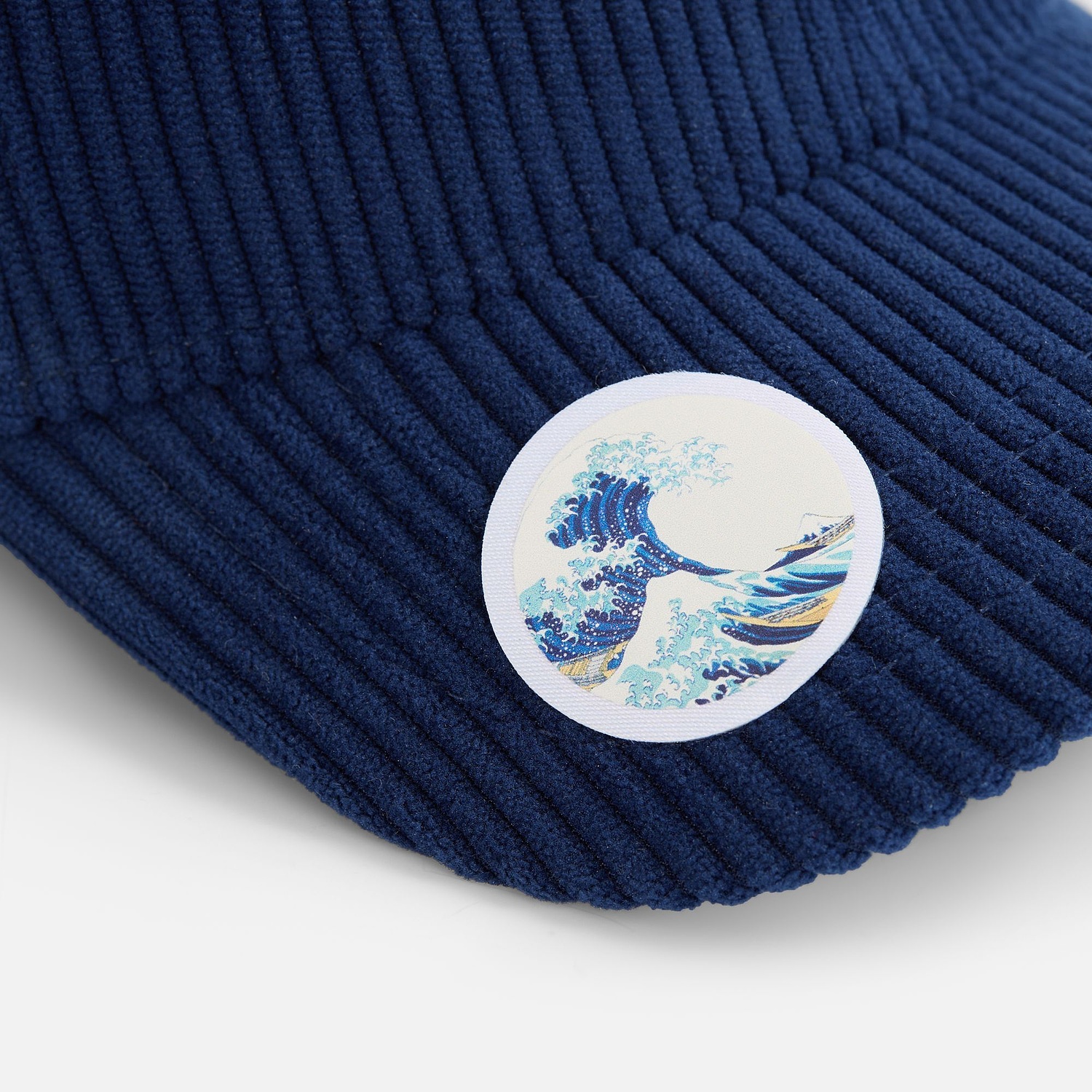 Наклейка тканевая Lunga Round, M, белая с логотипом