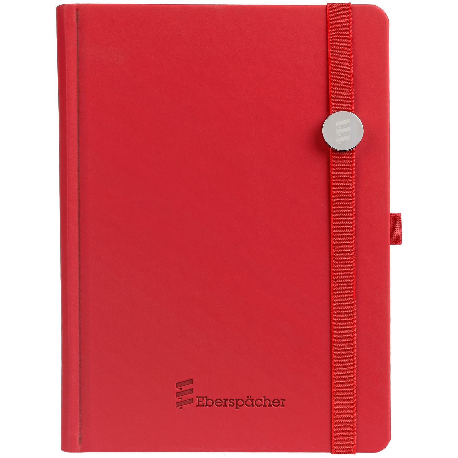 Ежедневник Favor Metal, недатированный, красный с логотипом