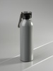 Бутылка для воды Brooke, матовая серая с логотипом