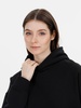 Худи оверсайз унисекс Snuggie, черное с логотипом