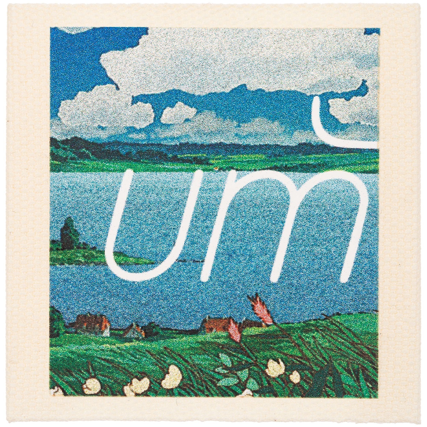 Лейбл хлопковый Doni, L, неокрашенный с логотипом