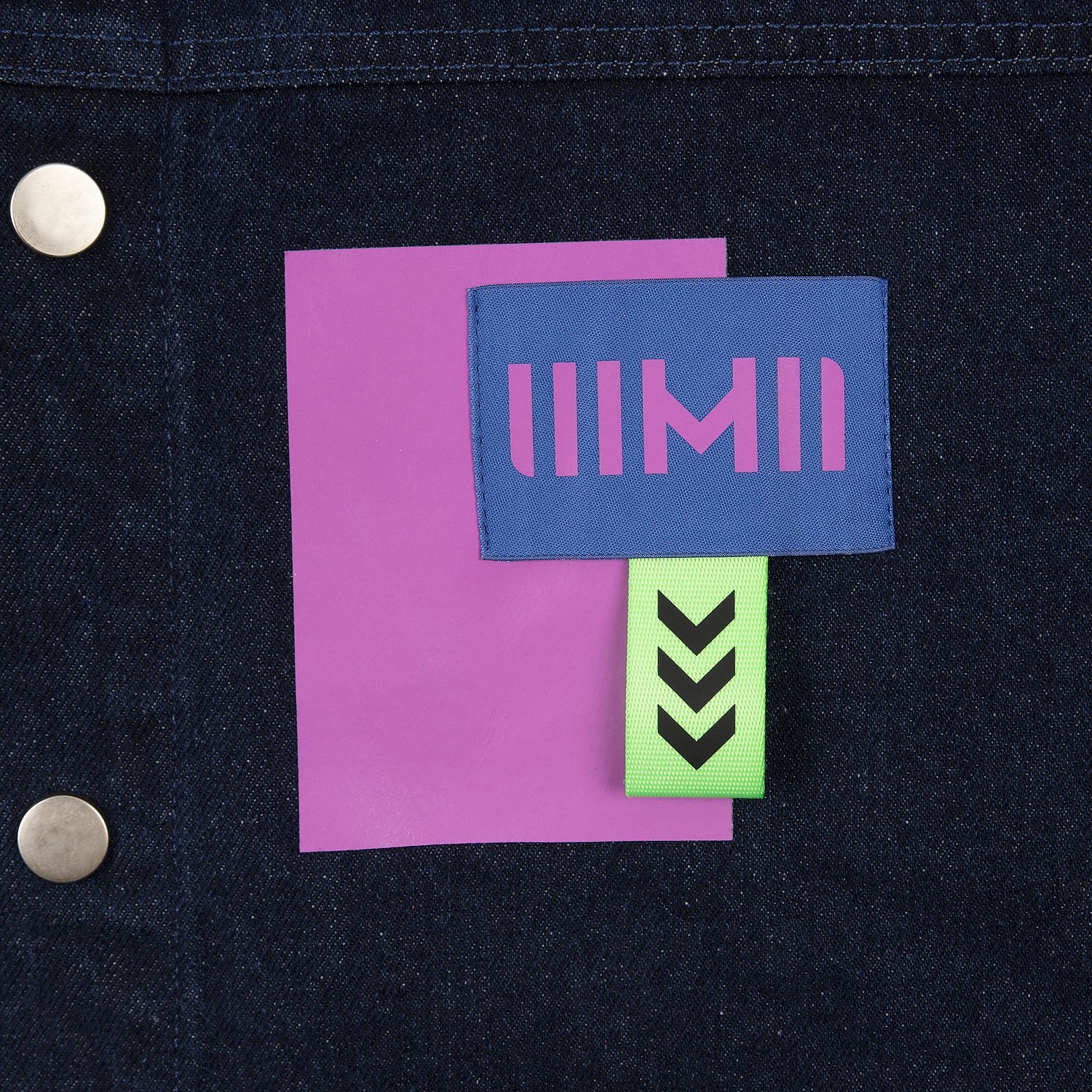 Куртка джинсовая O1, темно-синяя с логотипом