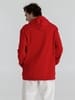Толстовка с капюшоном унисекс Hoodie, красная с логотипом