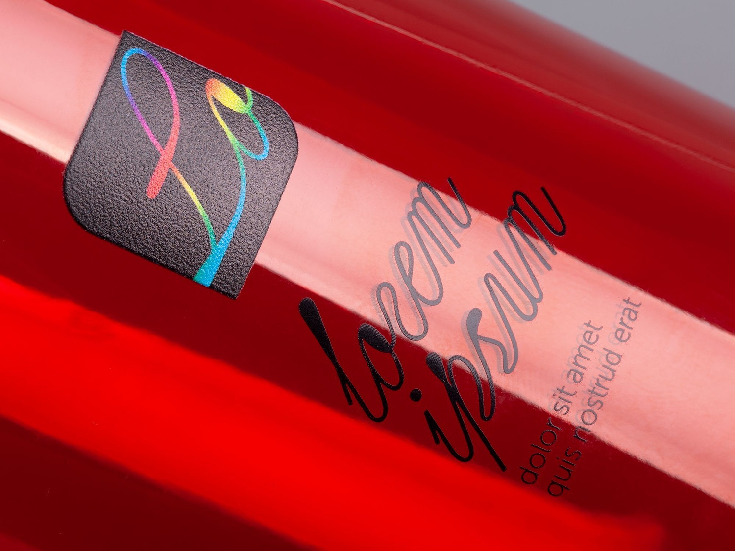 Бутылка для воды Plaske, красная с логотипом