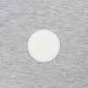 Лейбл из ПВХ Dzeta Round, L, белый с логотипом