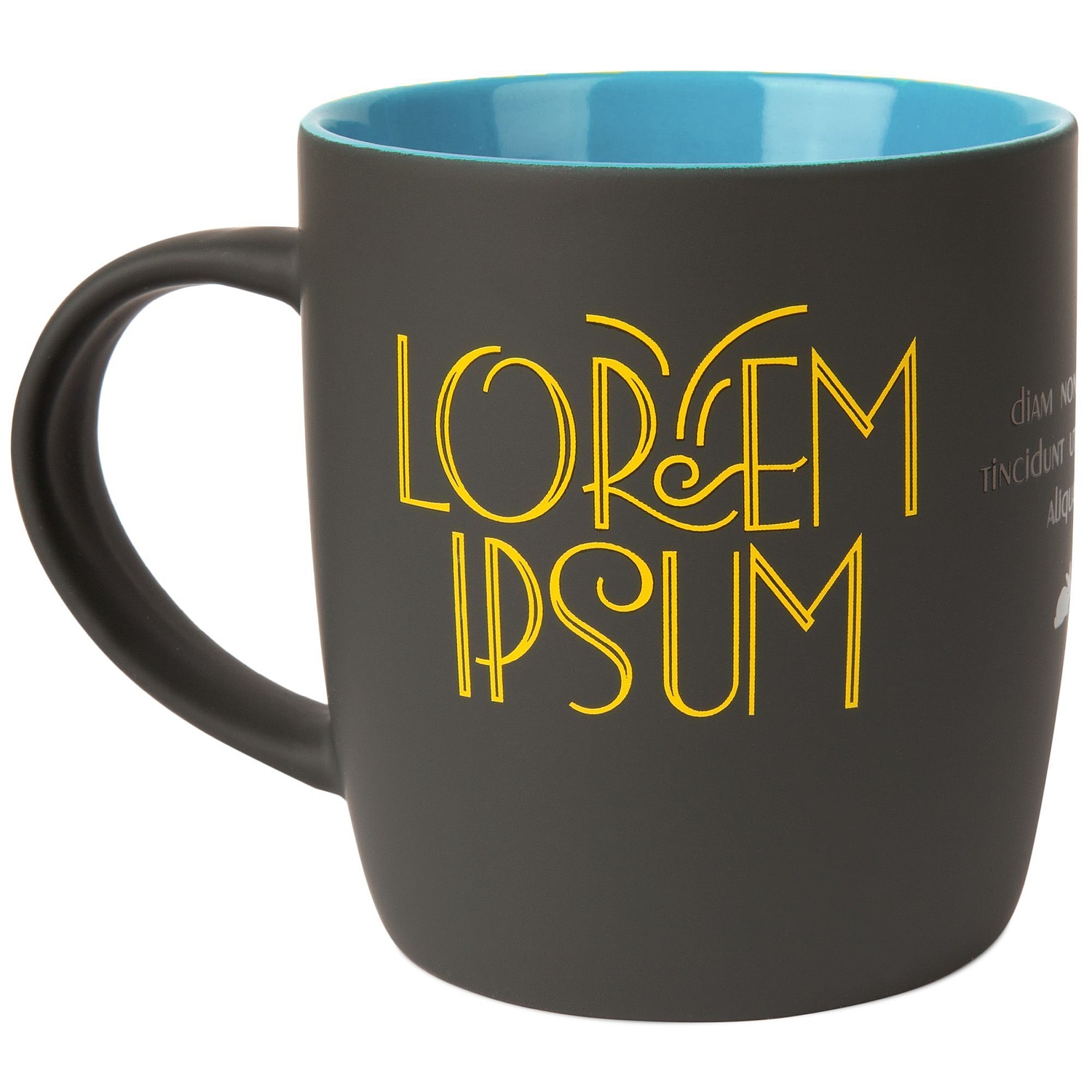 Кружка Surprise Touch с покрытием софт-тач, голубая с логотипом