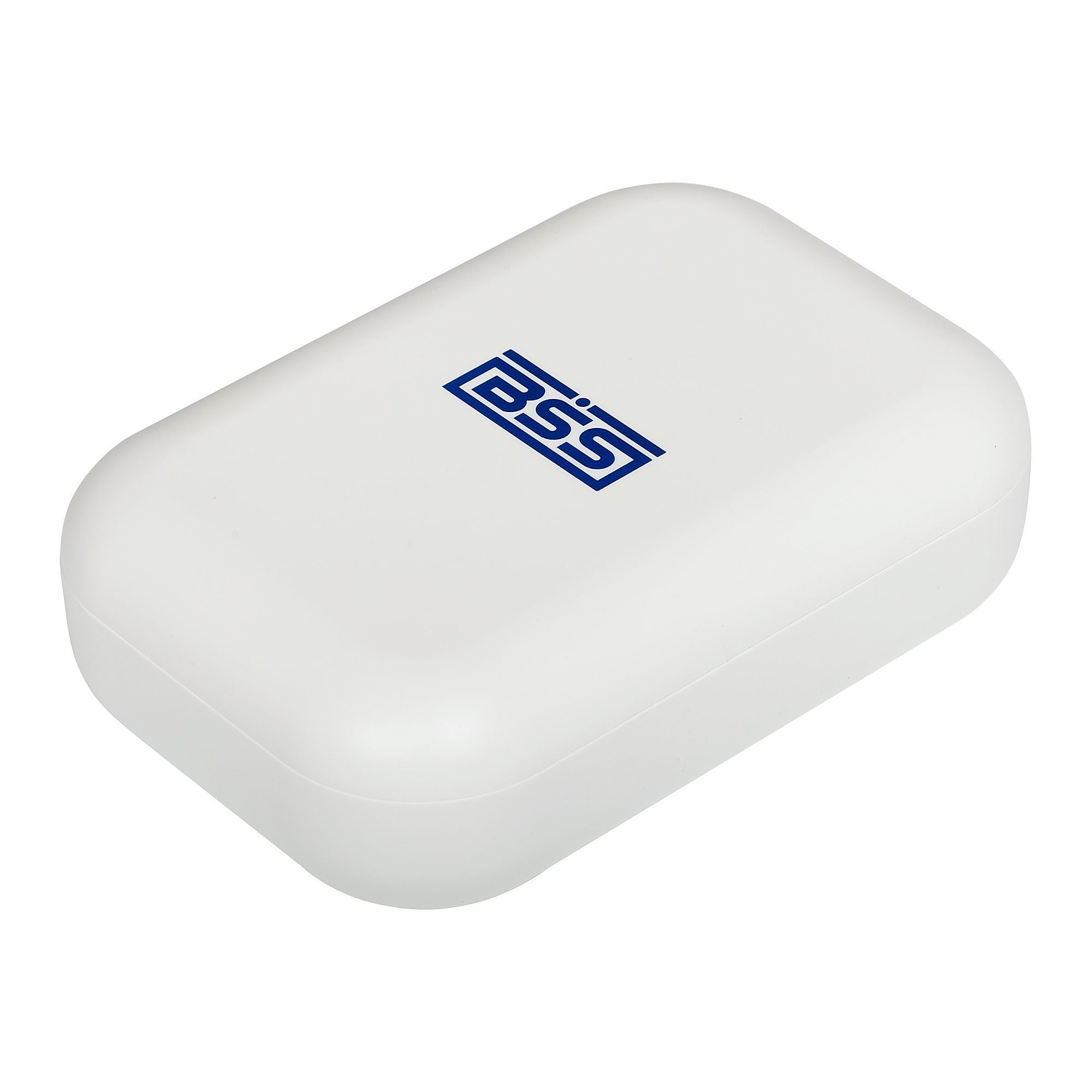 Внешний аккумулятор Pebble 5200, серо-синий с логотипом