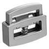Фиксатор для шнура Latch, серебристый с логотипом