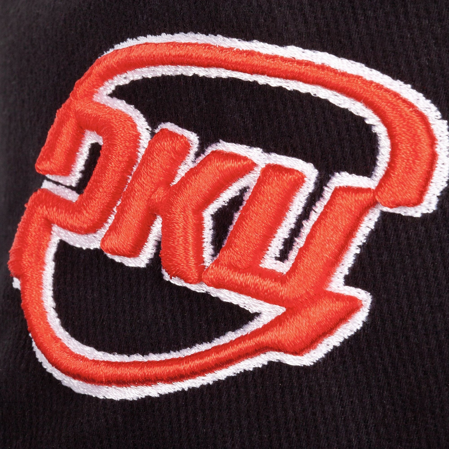 Бейсболка Long Beach, черная с красным