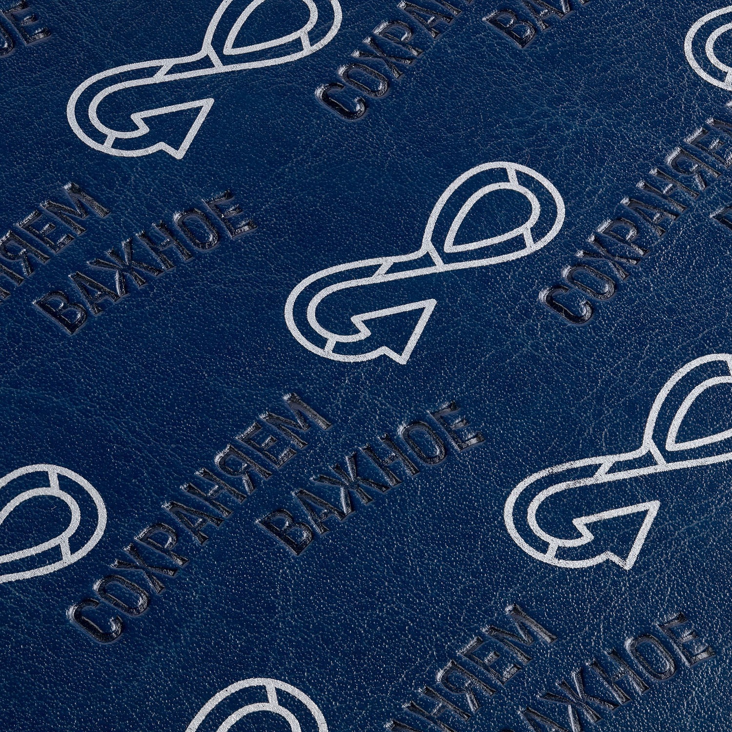 Папка адресная Nebraska, синяя с логотипом