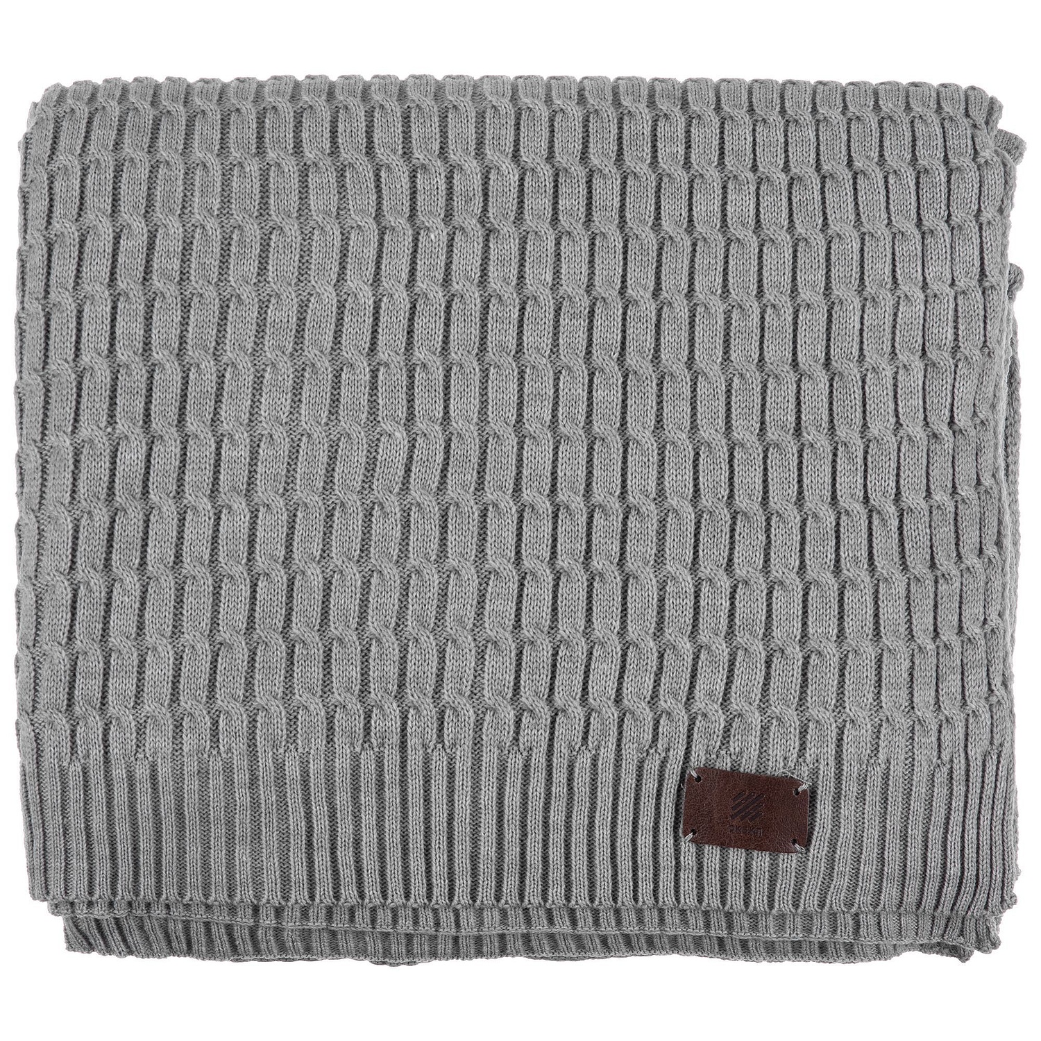 Плед Slumberland, серебристо-серый меланж