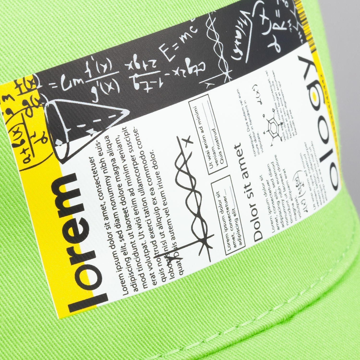 Бейсболка Convention, зеленое яблоко с логотипом