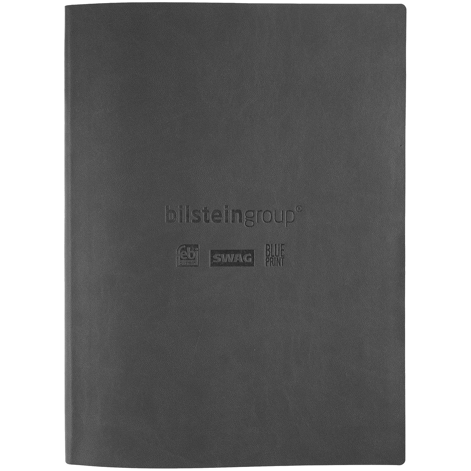 Ежедневник Latte Maxi, недатированный, темно-серый с логотипом