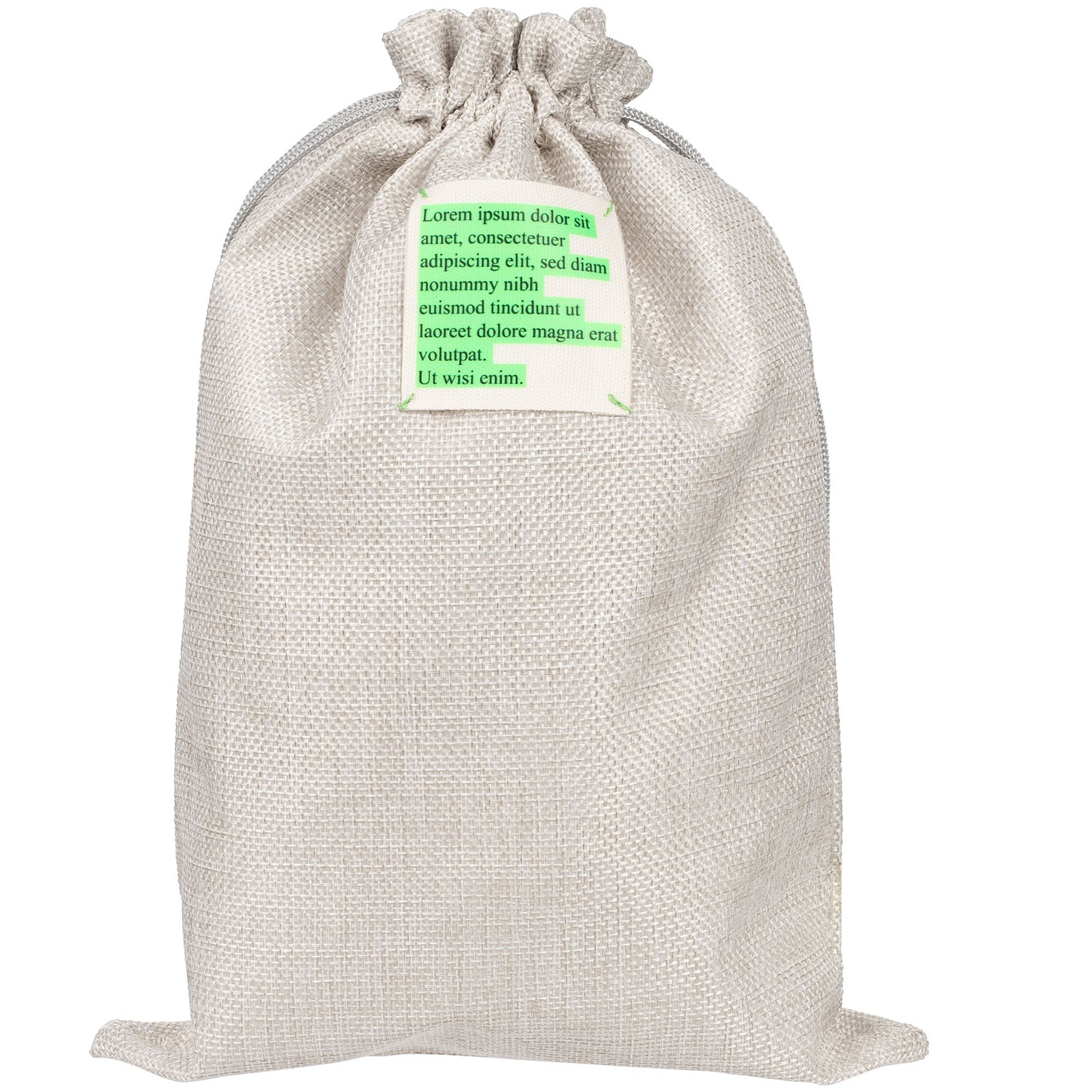 Холщовый мешок Foster Thank, L, белый с логотипом