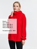 Анорак флисовый унисекс Fliska, красный, размер XL/XXL