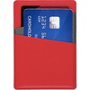 Картхолдер Dual, серо-красный с логотипом