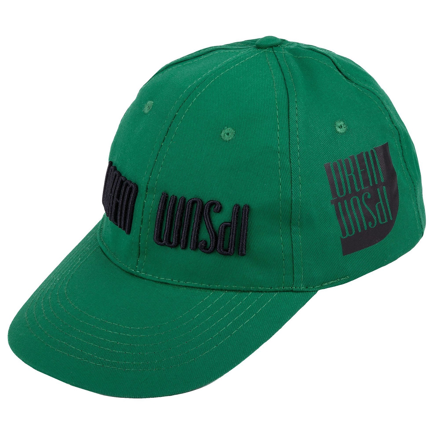 Бейсболка Apollo, ярко-зеленая с логотипом