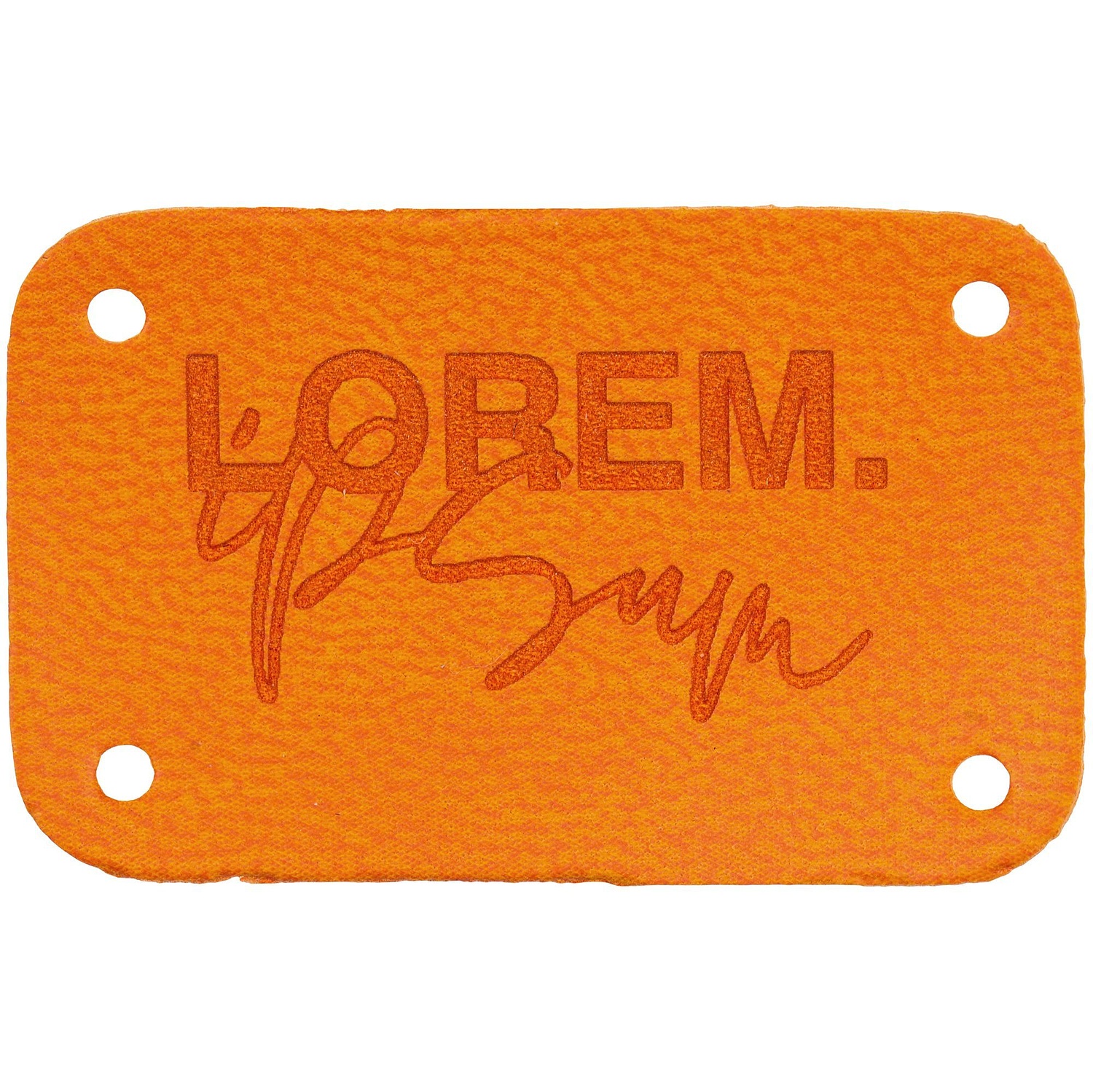 Лейбл Latte, S, оранжевый с логотипом
