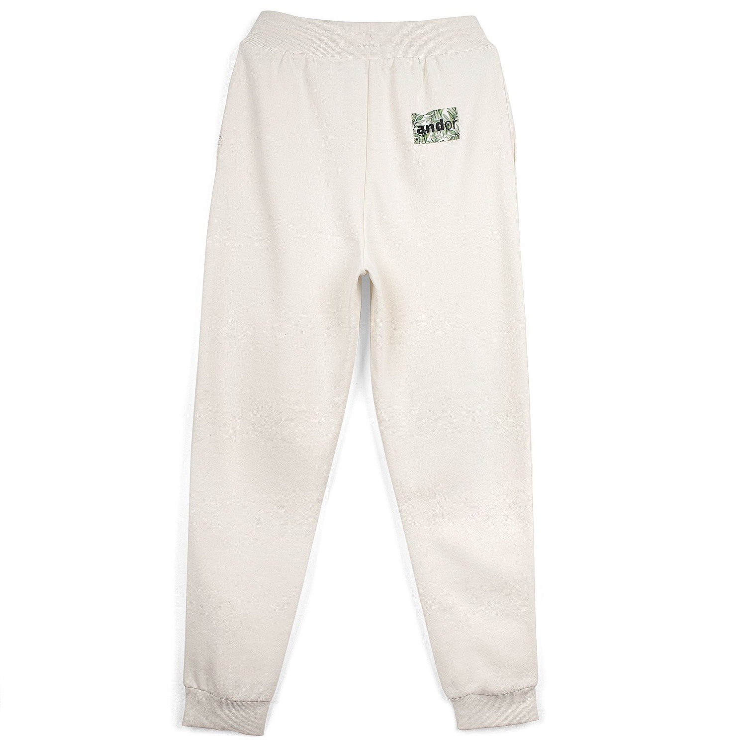 Джоггеры J2, молочно-белые с логотипом