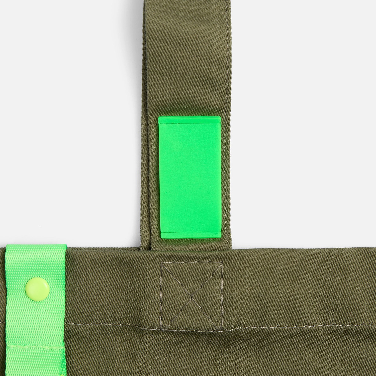 Лейбл из ПВХ Dzeta, XS, зеленый неон с логотипом