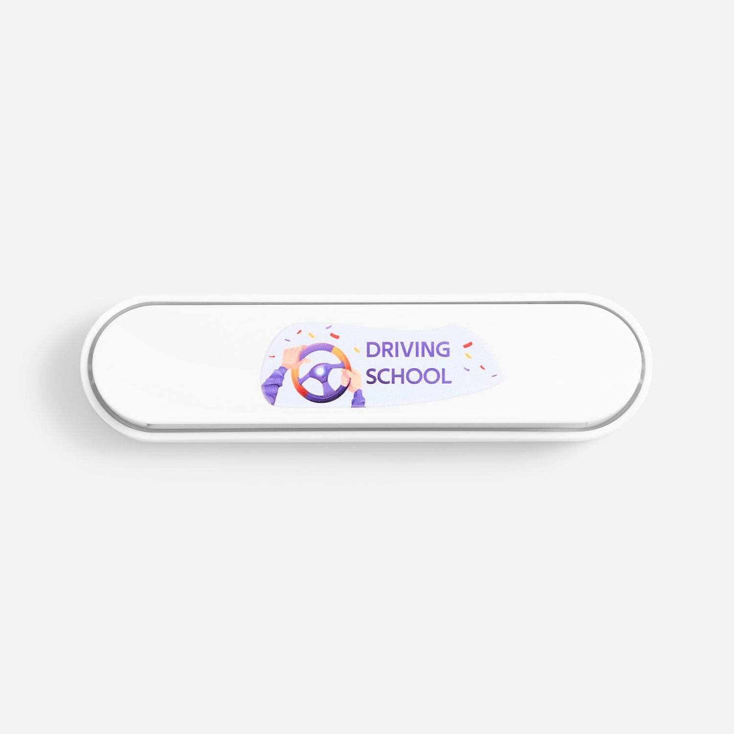 Парковочная визитка Litera, белая с логотипом