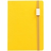 Ежедневник New Factor Metal, желтый с логотипом