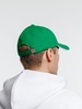 Бейсболка Spiker, зеленая с белым с логотипом